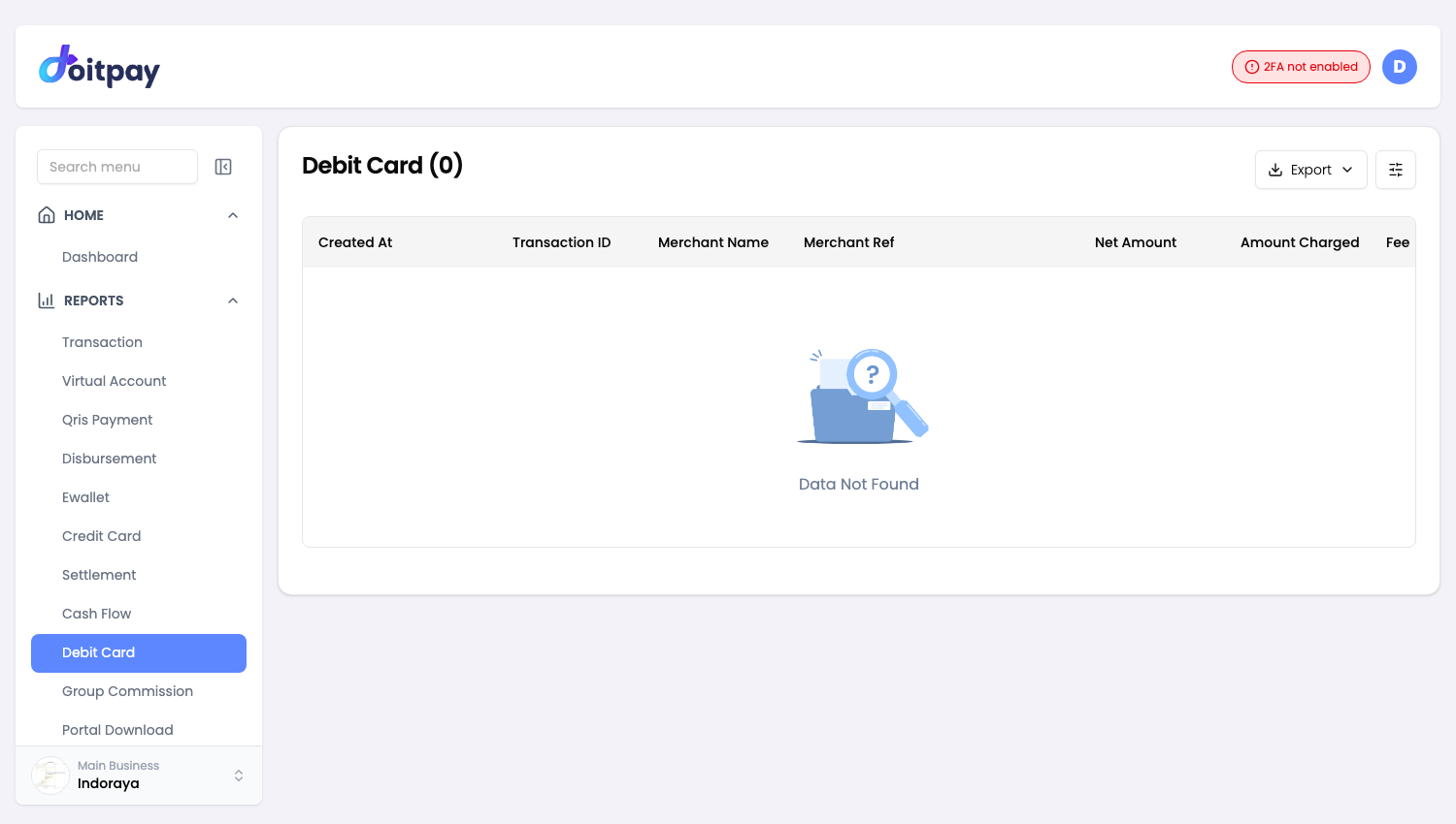 Debit Card Reports