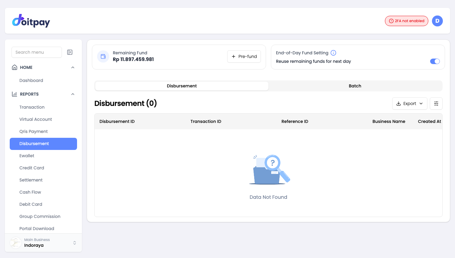 Disbursement